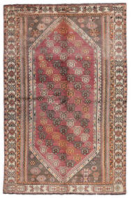 154X235 Shiraz Teppich Orientalischer Braun/Dunkelrot (Wolle, Persien/Iran) Carpetvista