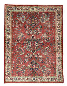 Sarouk Rug Rug 151X200 Dark Red/Brown Wool, Persia/Iran Carpetvista