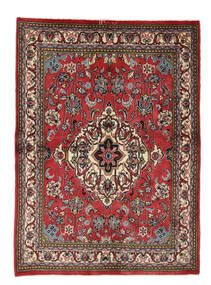  Orientalisk Hamadan Matta 142X196 Mörkröd/Svart Ull, Persien/Iran Carpetvista
