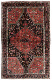  Persischer Toiserkan Teppich 144X224 Schwarz/Dunkelrot (Wolle, Persien/Iran)