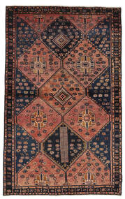  Persian Hamadan Rug 145X235 Black/Dark Red Carpetvista