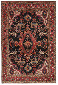 絨毯 オリエンタル ナハバンド 136X206 ブラック/ダークレッド (ウール, ペルシャ/イラン)