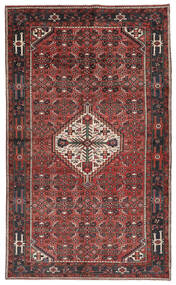 152X252 絨毯 ホセイナバード オリエンタル ダークレッド/ブラック (ウール, ペルシャ/イラン) Carpetvista