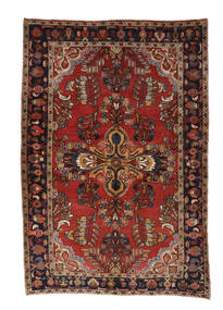 絨毯 オリエンタル ウィス 153X224 ブラック/ダークレッド (ウール, ペルシャ/イラン)