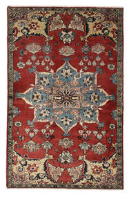  Hamadan Rug 140X218 Persian Wool Dark Red/Black Small Carpetvista