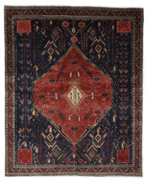  Persialainen Afshar Matot Matto 148X178 Musta/Tummanpunainen (Villa, Persia/Iran)