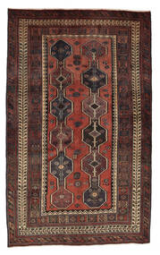 絨毯 ペルシャ アフシャル 126X205 ブラック/ダークレッド (ウール, ペルシャ/イラン)