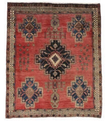 Afshar Teppich 147X176 Braun/Dunkelrot Wolle, Persien/Iran Carpetvista
