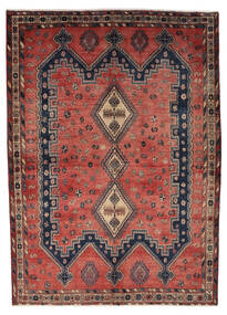 161X222 Tapete Oriental Afshar Vermelho Escuro/Preto (Lã, Pérsia/Irão) Carpetvista