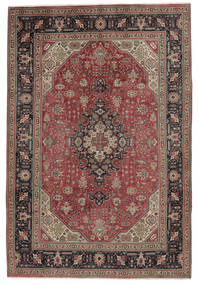 197X293 Tabriz Teppe Orientalsk Mørk Rød/Brun (Ull, Persia/Iran) Carpetvista