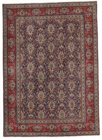 208X290 Täbriz Teppich Orientalischer Braun/Schwarz (Wolle, Persien/Iran) Carpetvista