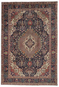  Persialainen Tabriz Matot 210X309 Musta/Ruskea Carpetvista