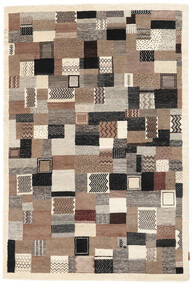 138X209 Gabbeh Loribaft Teppich Moderner Braun/Beige (Wolle, Indien) Carpetvista