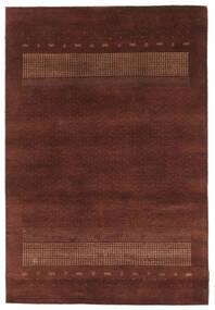 Gabbeh Loribaft Teppich 123X182 Schwarz/Dunkelrot Wolle, Indien Carpetvista