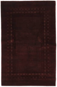 絨毯 ギャッベ Loribaft 135X211 ブラック (ウール, インド)