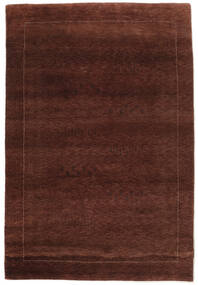Gabbeh Loribaft Teppich 120X177 Schwarz/Dunkelrot Wolle, Indien Carpetvista