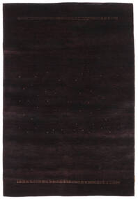 Gabbeh Loribaft Teppich 133X194 Schwarz Wolle, Indien Carpetvista