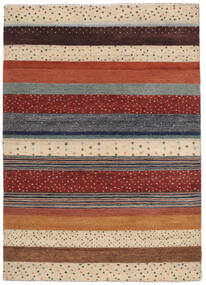139X195 Gabbeh Loribaft Rug Modern Dark Red/Orange (Wool, India) Carpetvista