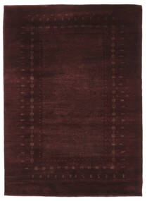 Gabbeh Loribaft Teppich 143X201 Schwarz Wolle, Indien Carpetvista