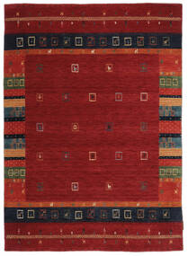 Gabbeh Loom Tappeto 134X189 Di Lana Rosso Scuro/Nero Piccolo Carpetvista