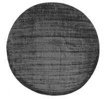 Eleganza Ø 300 Large Charcoal Grey Plain (Single Colored) Round Rug