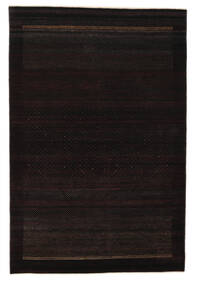 199X297 Gabbeh Loribaft Rug Modern Black (Wool, India) Carpetvista