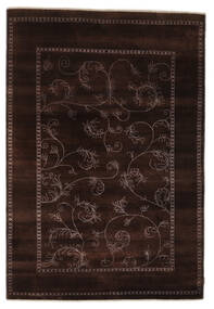 絨毯 ギャッベ Loribaft 174X253 ブラック/茶色 (ウール, インド)