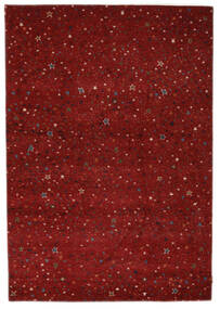 Gabbeh Loribaft Rug 173X247 Dark Red/Black Wool, India Carpetvista