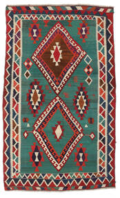 147X249 Tappeto Kilim Vintage Orientale Verde Scuro/Rosso Scuro (Lana, Persia/Iran) Carpetvista