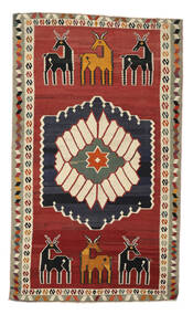  Orientalsk Kelim Vintage Teppe 148X251 Mørk Rød/Svart Ull, Persia/Iran Carpetvista