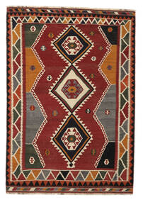 Kelim Vintage Matot Matto 170X247 Tummanpunainen/Musta Villa, Persia/Iran Carpetvista