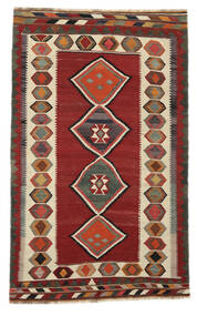  Oriental Kilim Vintage Rug 143X233 Dark Red/Black Wool, Persia/Iran Carpetvista