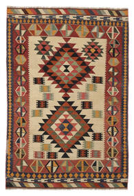  Orientalischer Kelim Vintage Teppich 164X242 Dunkelrot/Orange Wolle, Persien/Iran Carpetvista