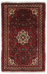 61X97 Hosseinabad Matot Matto Itämainen Musta/Tummanpunainen (Villa, Persia/Iran) Carpetvista
