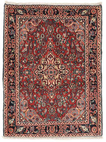 Hamadan Shahrbaf Teppich 67X91 Dunkelrot/Schwarz Wolle, Persien/Iran Carpetvista