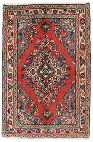 70X103 絨毯 オリエンタル アサダバード ダークレッド/ブラック (ウール, ペルシャ/イラン) Carpetvista