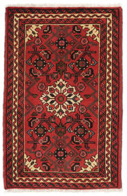  Hosseinabad Vloerkleed 64X96 Perzisch Wol Donkerrood/Zwart Klein Carpetvista