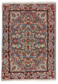 57X80 絨毯 ケルマン オリエンタル ダークレッド/ブラック (ウール, ペルシャ/イラン) Carpetvista