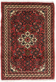 63X92 Alfombra Oriental Hosseinabad Negro/Rojo Oscuro (Lana, Persia/Irán) Carpetvista