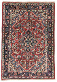 絨毯 オリエンタル ジョザン 65X94 ダークレッド/ブラック (ウール, ペルシャ/イラン)