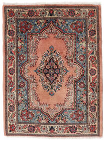  Orientalischer Sarough Teppich 67X87 Dunkelrot/Braun Wolle, Persien/Iran Carpetvista