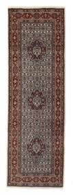  Moud Rug 80X249 Persian Black/Brown Small Carpetvista