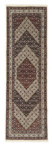  Orientalischer Moud Teppich 78X246 Läufer Schwarz/Braun Persien/Iran Carpetvista