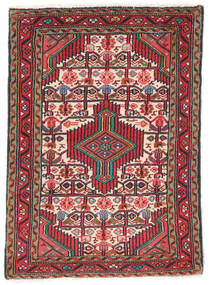 Asadabad Teppich 62X86 Dunkelrot/Schwarz Wolle, Persien/Iran Carpetvista