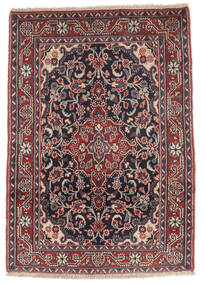 絨毯 オリエンタル ジョザン 65X93 ブラック/ダークレッド (ウール, ペルシャ/イラン)