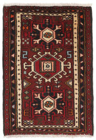 68X96 Hamadan Matot Matto Musta/Tummanpunainen Persia/Iran Carpetvista