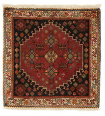  Persian Qashqai Rug 58X60 Square Black/Dark Red (Wool, Persia/Iran)