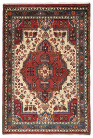 絨毯 オリエンタル ハマダン 110X164 ブラック/ダークレッド (ウール, ペルシャ/イラン)