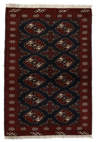 絨毯 ペルシャ トルクメン 100X145 ブラック (ウール, ペルシャ/イラン)