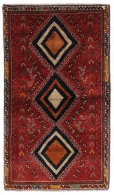  87X155 Ghashghai Teppe Svart/Mørk Rød Persia/Iran Carpetvista